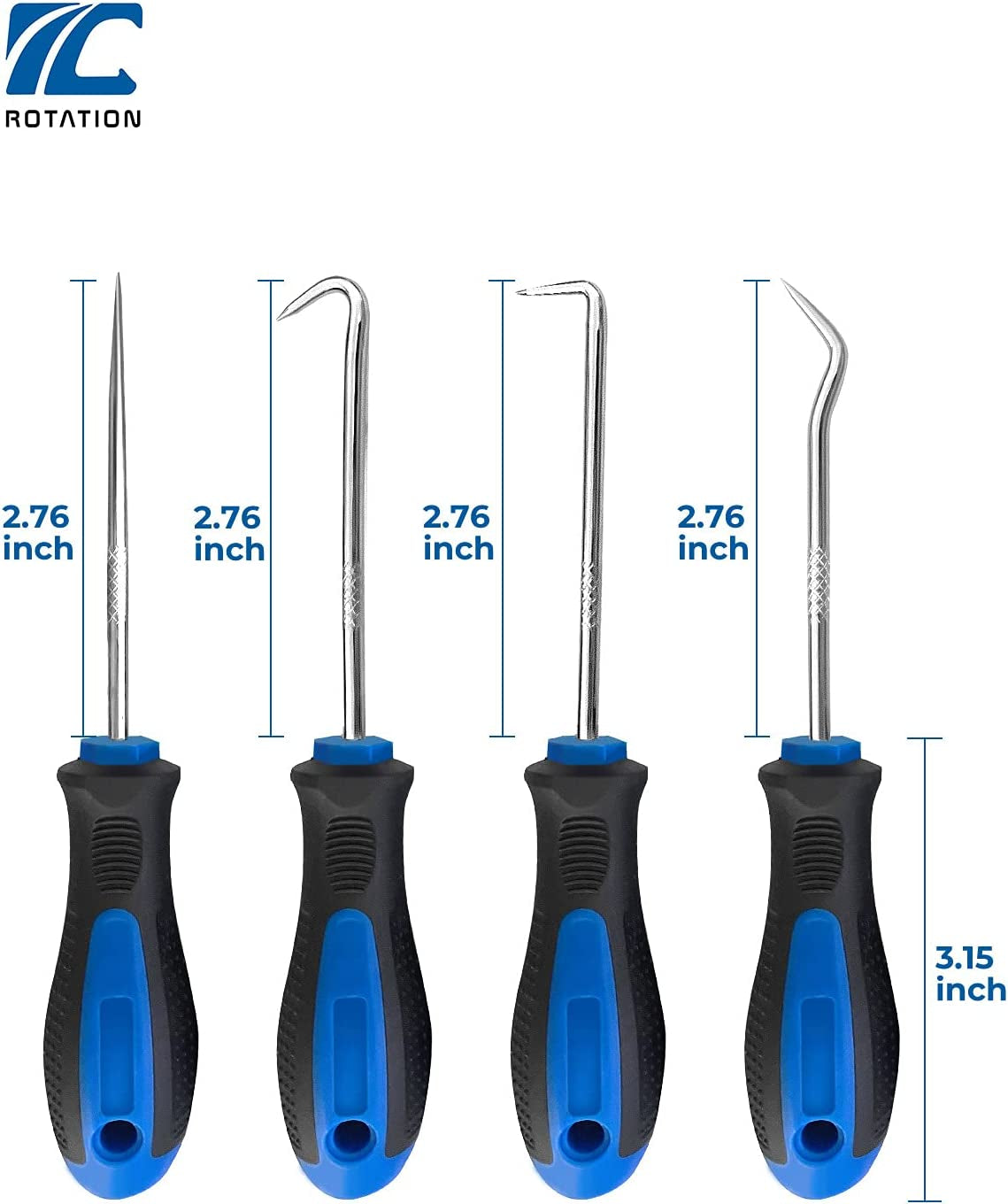 Premium 4-Piece Precision Hook and Pick Set for Automotive Professionals