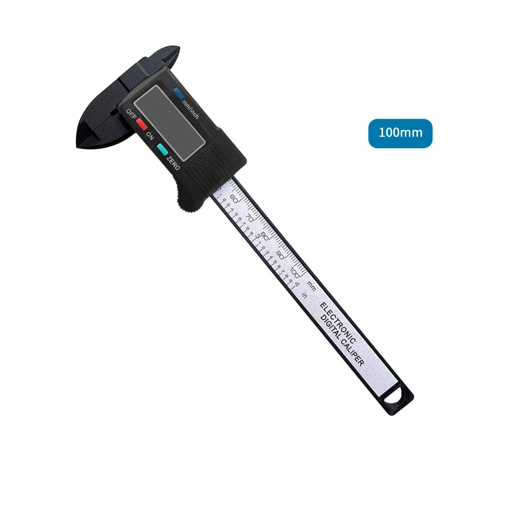 Precision Carbon Fiber Digital Caliper - 150mm & 100mm Measuring Tool for Accurate Measurements