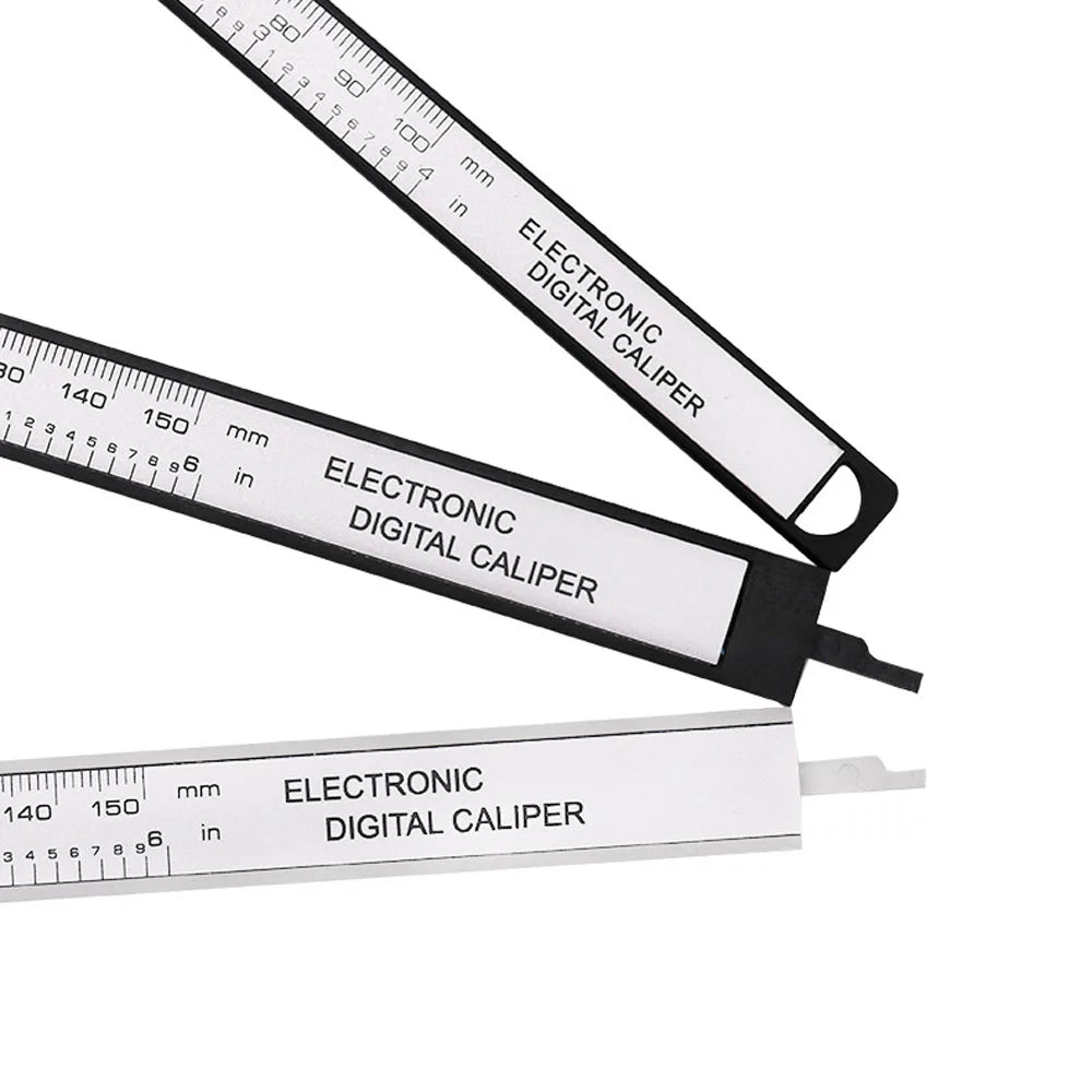 Precision Carbon Fiber Digital Caliper - 150mm & 100mm Measuring Tool for Accurate Measurements